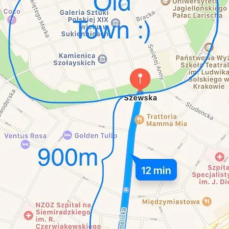 Apartment Cozy & Big In Old Town Krakow